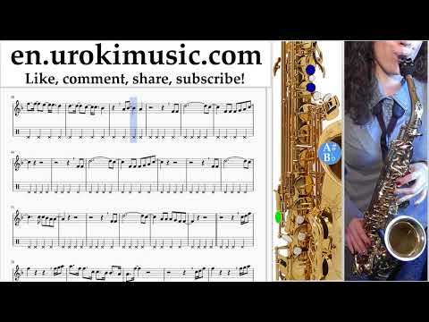 How to Play Saxophone (Alto) P!nk - What About Us Tabs Part#2 um-i352