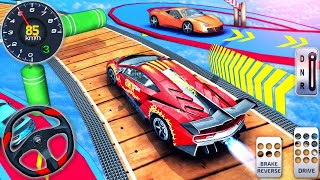 Muscle Car Stunts Mega Ramp Simulator - Stunt Car Extreme VS Train Racing - Android GamePlay #4