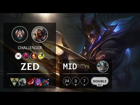 Zed Mid vs Tryndamere - KR Challenger Patch 10.14