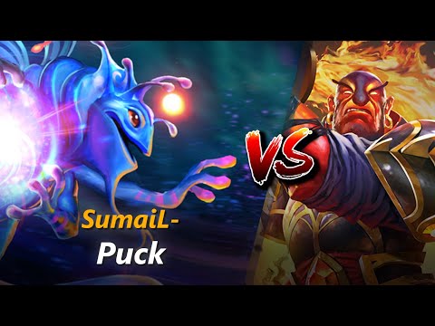 How to Puck mid vs Ember Spirit (feat. SumaiL-) | First 10 minutes