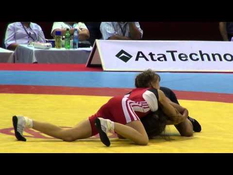 ARCHIVE.  2012. Cadet World Wrestling Championship FW 38 kg. Marina Doi (USA) vs Ankcheva (KAZ)