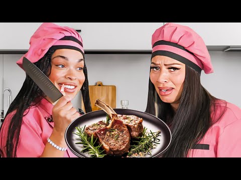 We made Lamb Chops! In The Kitchen With Heather & B EP.4