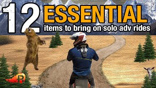 Download lagu 12 ESSENTIAL ITEMS for SOLO Adventure Motorcycle Riders mp3