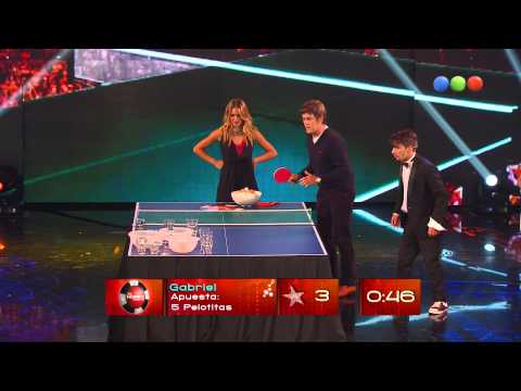 Mi hombre puede: emboca pelotitas Gabriel Corrado - Susana Giménez