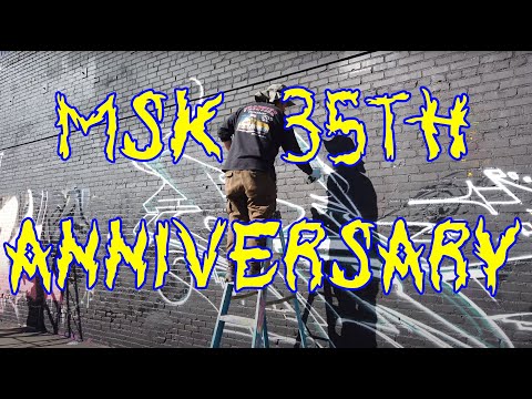 MSK Graffiti Crew - Mad Society Kings 35th Anniversary in Downtown Los Angeles