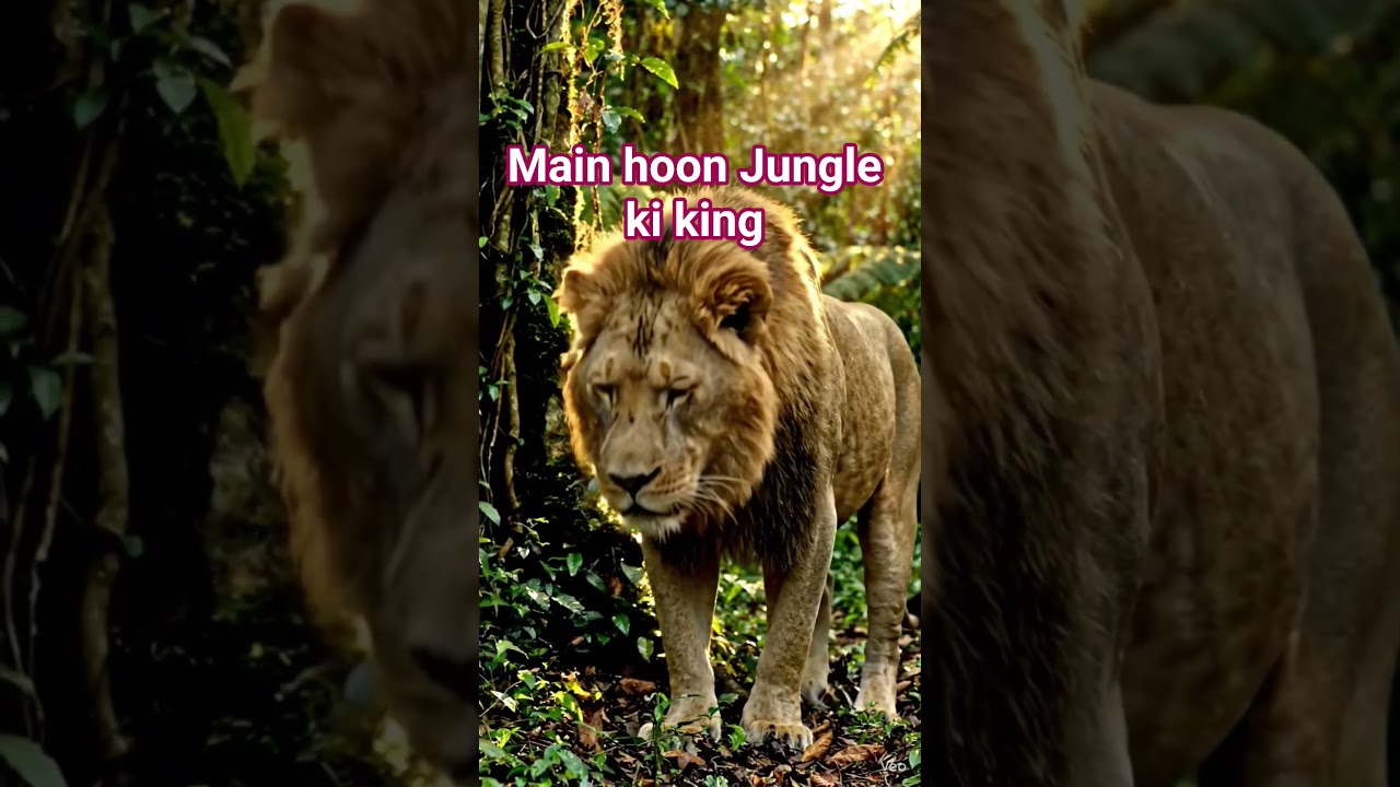 Main hoo Jungle ka king #youtubesearching #viralyoutubevideo #shortsviral #lion #viralyoutubeshorts