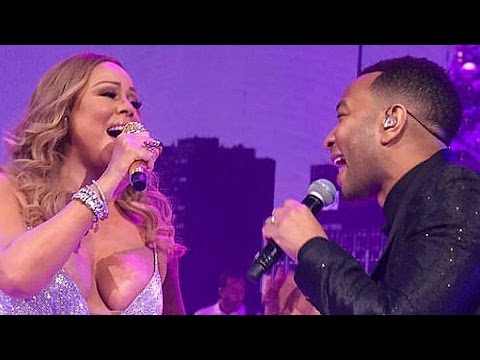 John Legend Joins Mariah Carey for Surprise Christmas Concert Duet