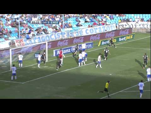 Gol de Camacho (0-1) en el Real Zaragoza - Málaga CF Jornada 3