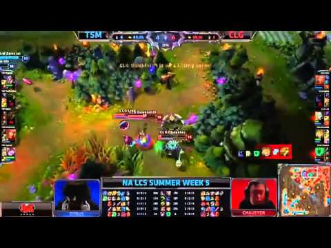 CLG VS TSM in LCS  EPIC TEAMFIGHT (League of Legends)
