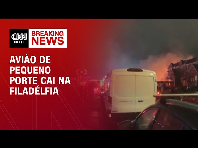 Avião de pequeno porte cai na Filadélfia | CNN PRIME TIME