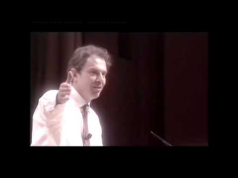 Tony Blair responds to an angry activist at a Labour Party Conference