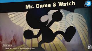 Super Smash Bros Ultimate vs Mr. Game & Watch (Unlocks: Mr. Game & Watch) World of Light - Adventure