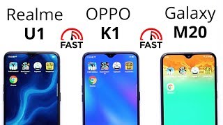 OPPOK1vsSamsunggalaxyM20vsRealmeU1:SpeedTest