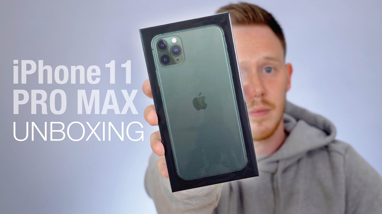UNBOXING The Apple iPhone 11 PRO MAX in Midnight Green