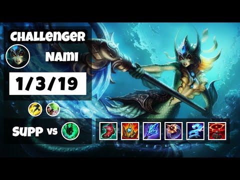 Nami vs Thresh EU Challenger SUPPORT (1/3/19) - v11.8