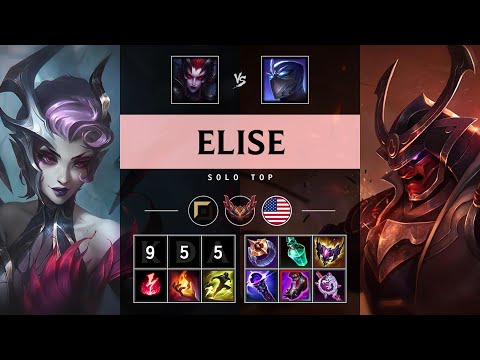 Elise Top vs Shen - NA Grandmaster Patch 25.15