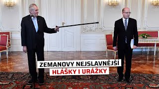 Miloš Zeman: Připomeňte si prezidentovy nejznámější hlášky i urážky