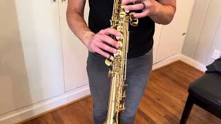 Video thumbnail for Yamaha YSS-475 Soprano Saxophone Demo, www.dcsax.com by DC Sax