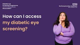 How can I access my diabetic eye screening appointment?