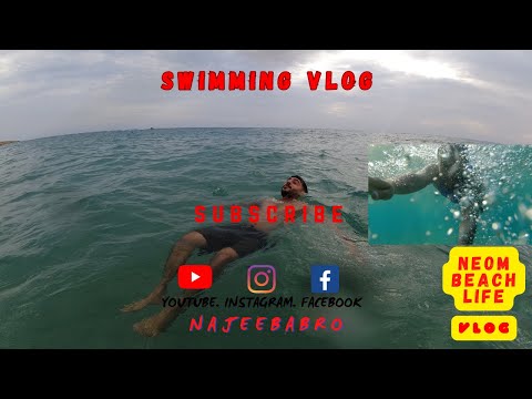 NEOM LINE BEACH & SWIMMING VLOG