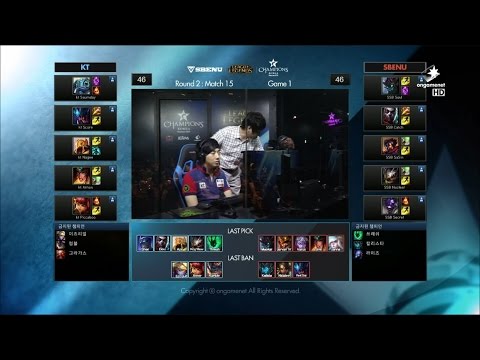 KT vs SSB Game 1 Highlights - KT ROLSTER vs SBENU SONICBOOM - Week 9 LCK Champions Korea Summer 2015