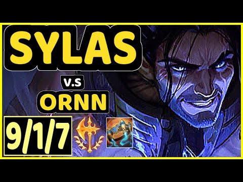 GILIUS (SYLAS) vs ORNN - 9/1/7 KDA JUNGLE CHALLENGER GAMEPLAY - EUW