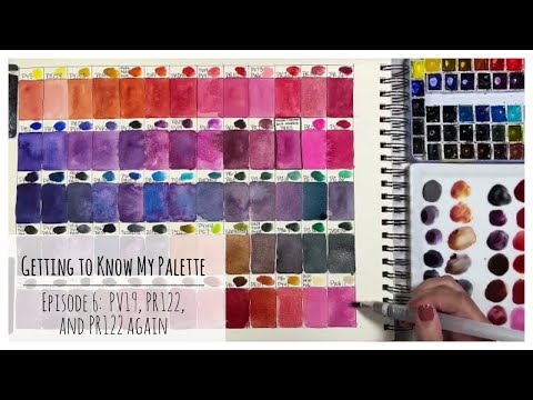 Getting to Know My Giant Palette Episode 6: PV19 | PR122 | PR122 again