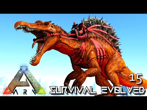 ARK: SURVIVAL EVOLVED - MONSTROUS ALPHA SPINO !!! VALGUERO ARCHAIC ASCENSION PYRIA E15
