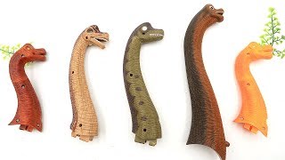 5 BRACHIOSAURUS! Dinosaur Walking And Laying Eggs | Dino Toys For kids~