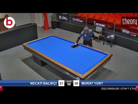 NECATİ BALIKÇI & MURAT YURT Bilardo Maçı - 2023 ERKEKLER 1.ETAP-2.TUR