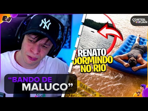 ARUAN REAGE: JOGUEI O RENATO DORMINDO NO RIOOO 😂 * trolagem passou dos limites * (LEO DA HORNET)