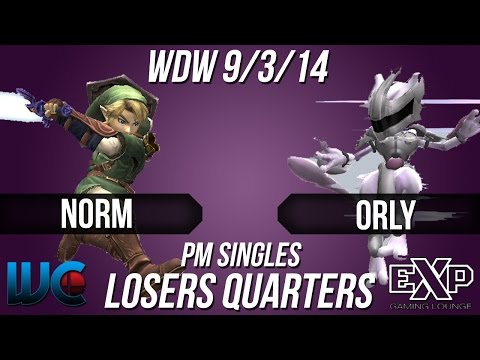WDW 9/3/14 - Norm (Link) vs. ORLY (Mewtwo) PM Loser's Quarters