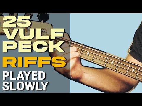 25 VULFPECK Bass Riffs Played SLOWLY [Play Along Tabs]