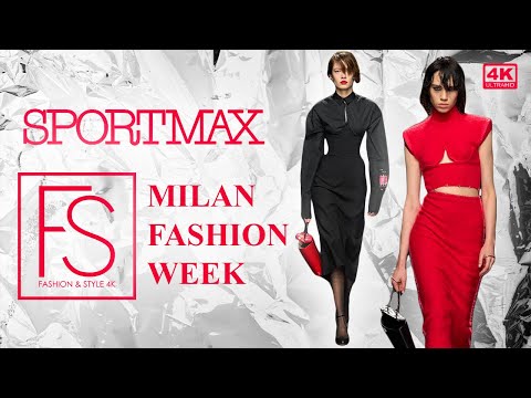 SPORTMAX Fall/Winter 24/25 MILAN FASHION WEEK Abby Champion 4K FASHION & STYLE TV