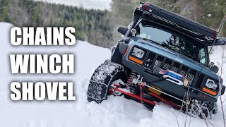 Solo Winter Jeep Camping / Freezing Conditions