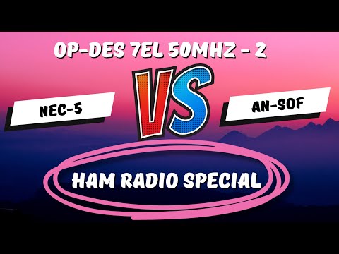 7el OP-DES Yagi Calculated in NEC-4, NEC-5 and AN-SOF Antenna Modellers