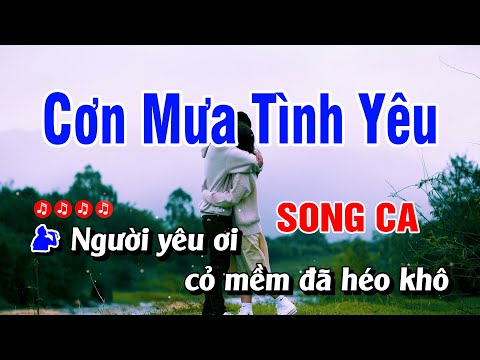 Karaoke Cơn Mưa Tình Yêu Song Ca Hay Nhất | Hoàng Luân
