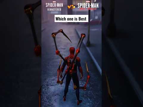 Spider man Remastered vs Spider-Man Miles Morales #shorts #spiderman
