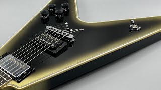 Video thumbnail for Gibson Adam Jones Flying V Custom Collector’s Edition in Reverse Silverburst - Playing Demo (Part 2) by Tone Dojo