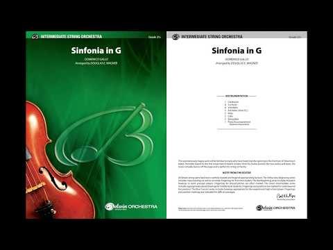 Sinfonia in G, arr. Douglas E. Wagner – Score & Sound