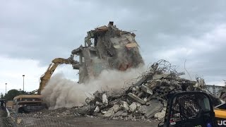 preview picture of video 'Cocoa Beach Glass Bank Demolition 18 Penthouse Collapse Video 2'