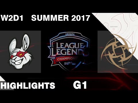 MSF vs NIP | Game 1 | HIGHLIGHTS | EU LCS SUMMER 2017 | Misfits vs Ninjas in Pyjamas