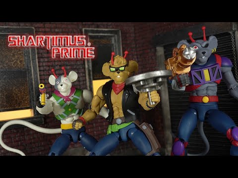 3 Nice Mice! - Biker Mice From Mars Vinnie, Throttle, and Modo Nacelle Action Figure Review