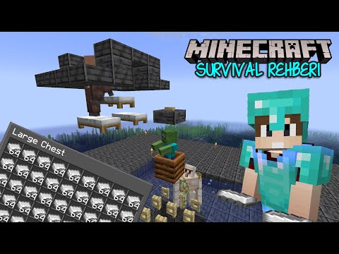 The EASIEST Iron Farm in the WORLD!! / Minecraft Survival Guide B6