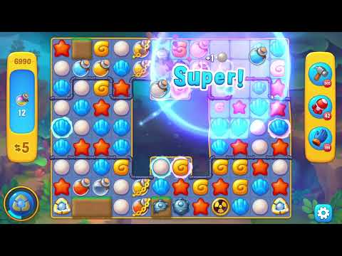 Fishdom 6990 Level - 17 moves - NO BooSTERS