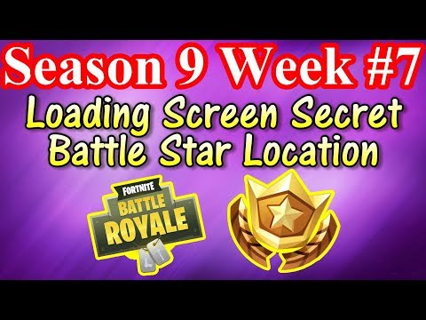 Season 9 Week #7 Loading Screen Secret Battle Star Location
