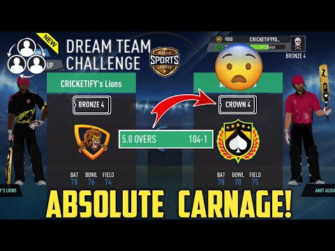 Absolute Carnage by crown 4 player in DTC 😭 | @RealCricket
