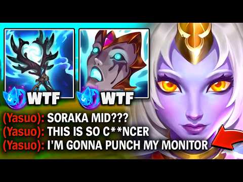 Another day, Another Yasuo player having a mental breakdown from my Soraka mid tech