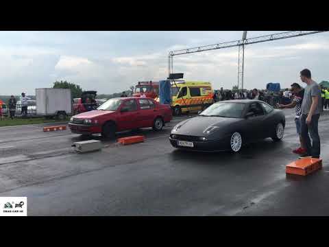 VW Vento 1.9 TDI  vs Fiat Coupe Turbo drag race 1/4 mile 🚦🚗 4K
