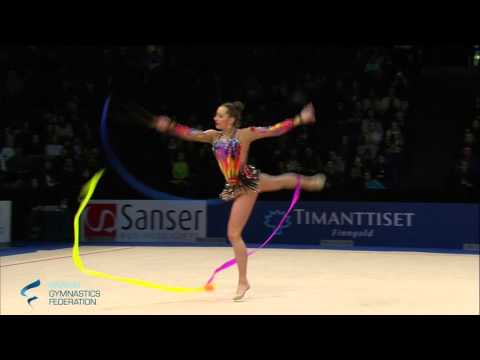 Halkina Katriaryna Ribbon - Rhythmic Gymnastics World Cup 2016 Espoo